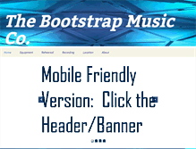 Tablet Screenshot of bootstrapmusic.com